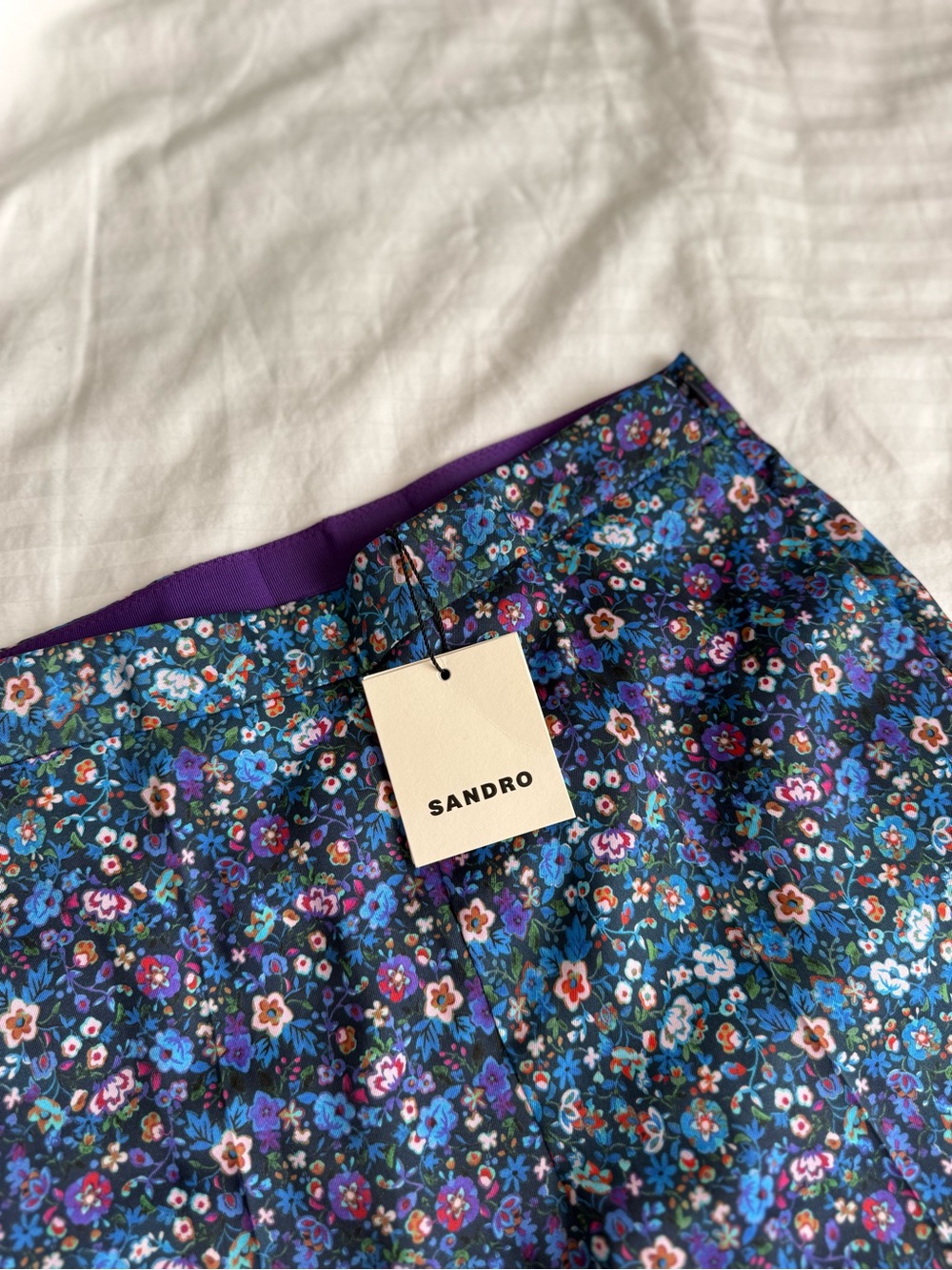Sandro Paris Floral Flared Trousers — Size 36 (New with Tags)